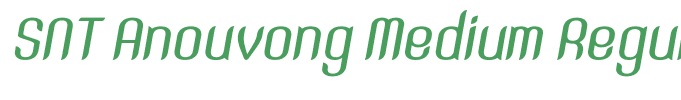 SNT Anouvong Medium Regular Italic